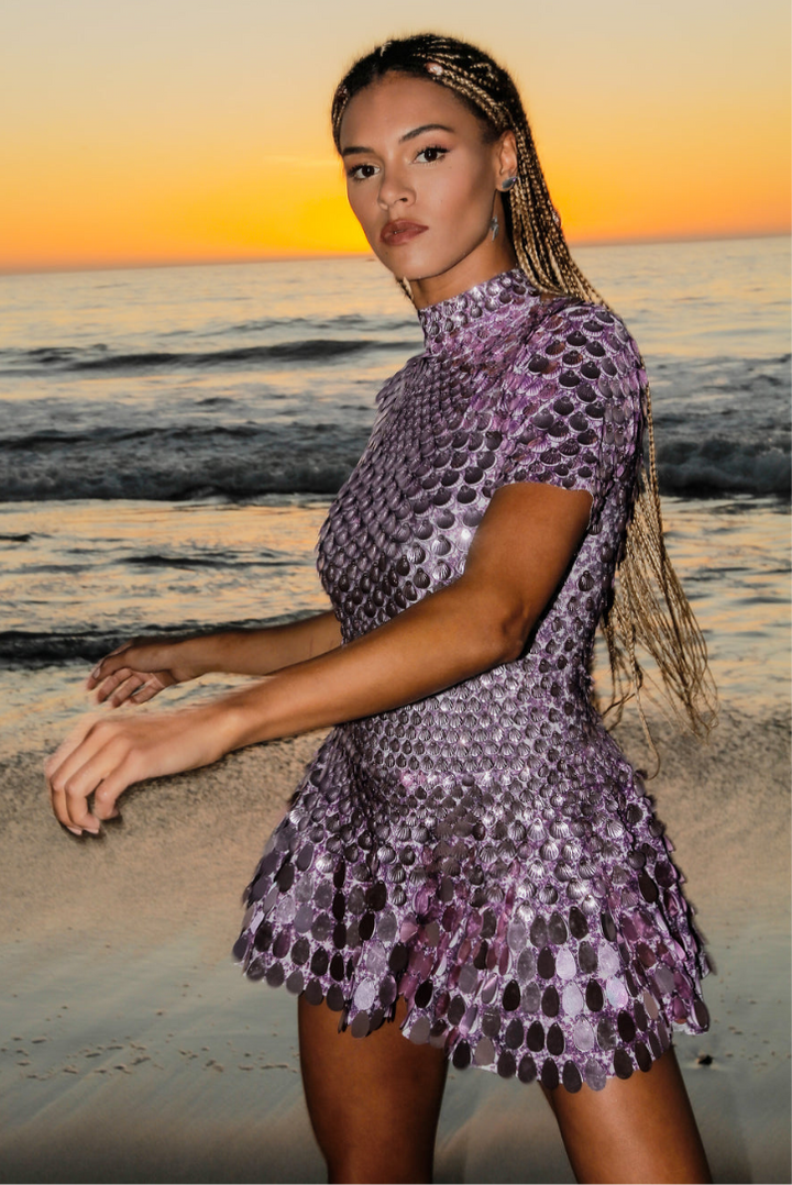 Frankie | High Neck Mini Dress