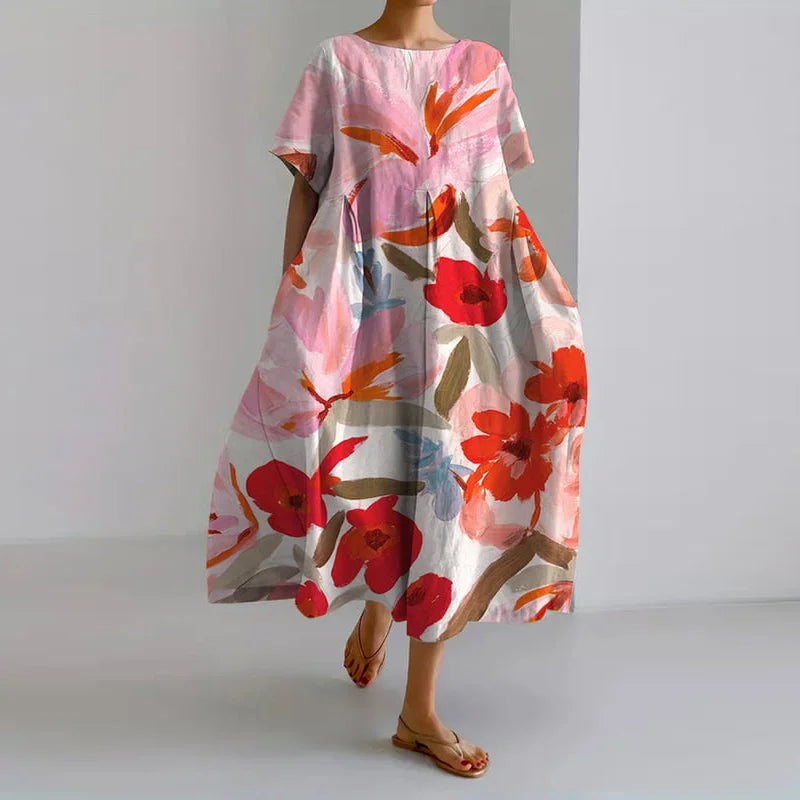 Serene-Fit Floral Dress