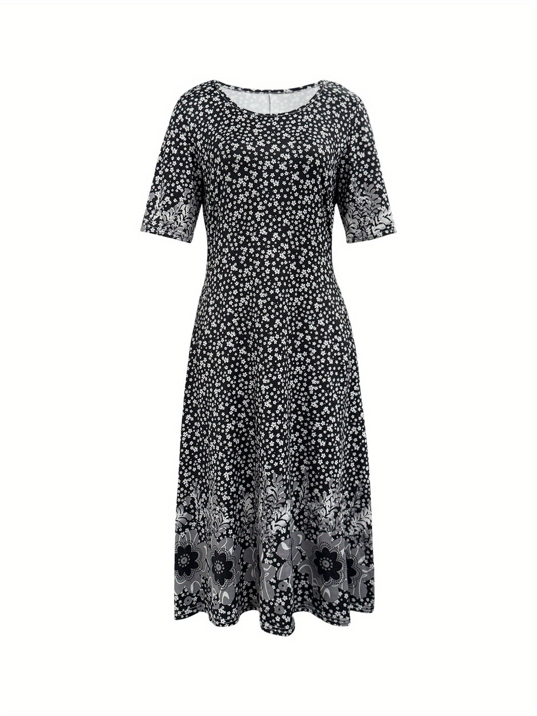 Fliss™-Floral Peplum Dress