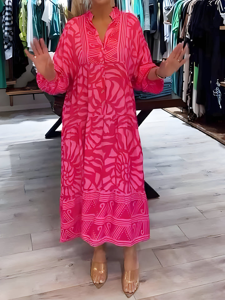 Ava –Dress with Artistic Print