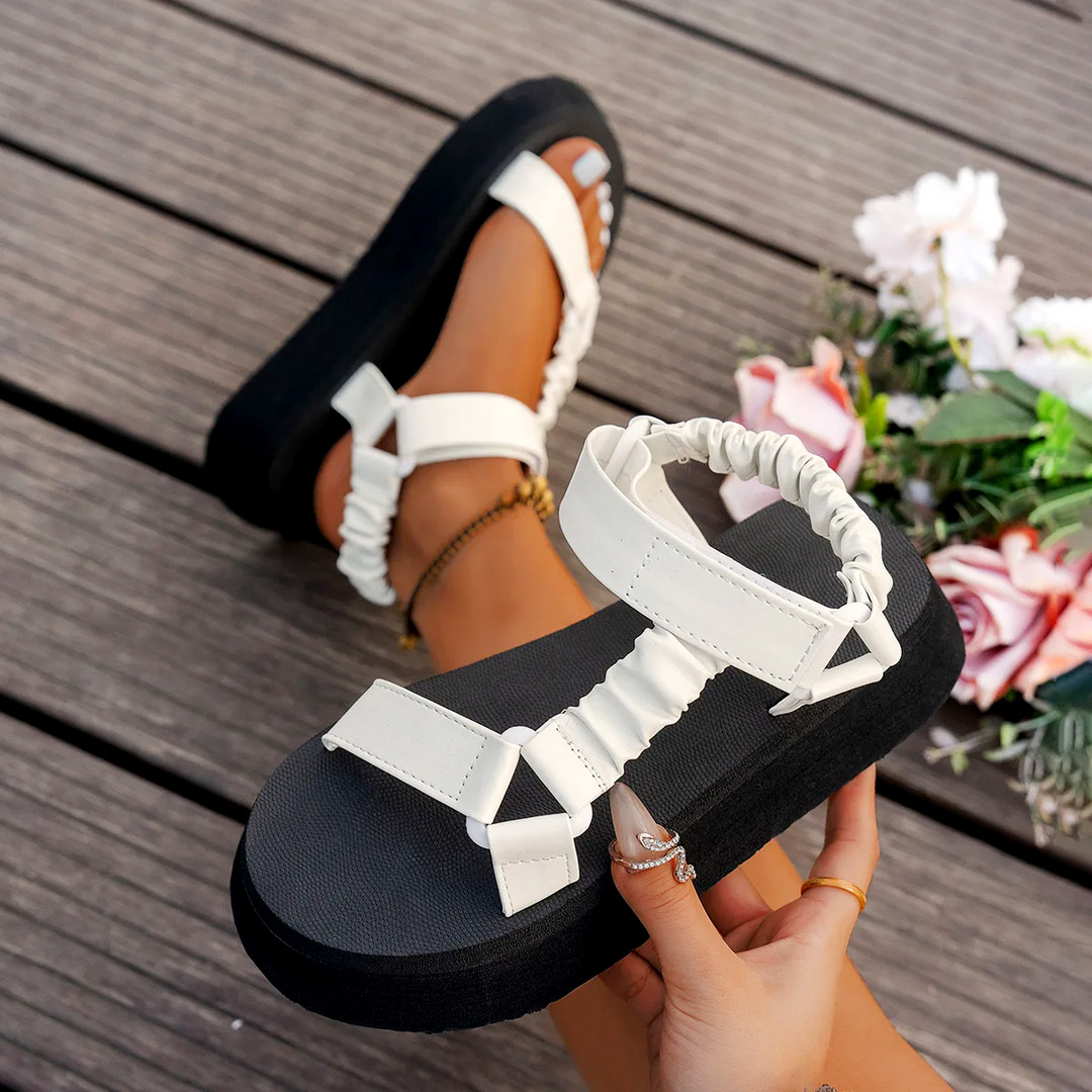 Moda Iridescent Platform Sandal