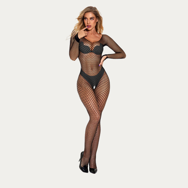 Seductive Sheer Fishnet Bodystocking