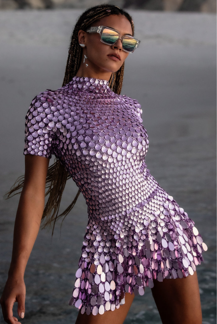 Frankie | High Neck Mini Dress