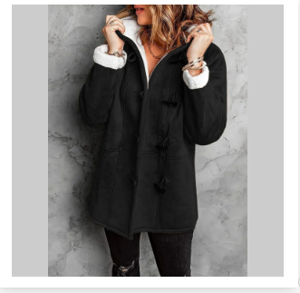 Tahsa- Toggle Winter Coat with Hood and Warm Lining
