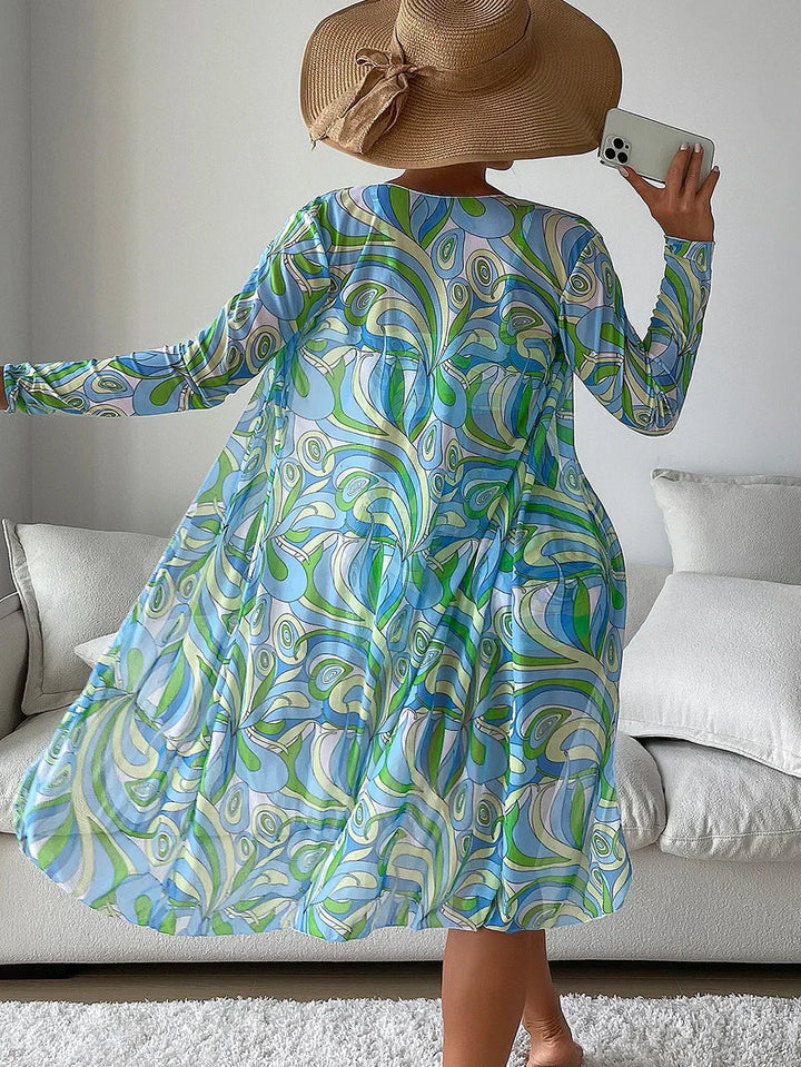 Amalfi | High-Waist Bikini Set with Cover-Up