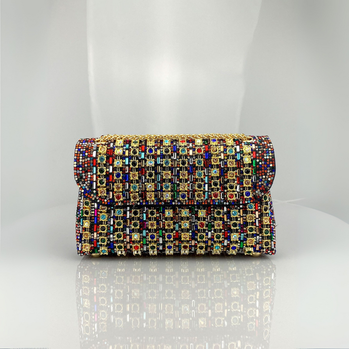 Jessie™ - Chic Chain Coloured Diamond Shoulder Bag