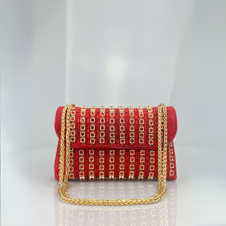 Jessie™ - Chic Chain Coloured Diamond Shoulder Bag