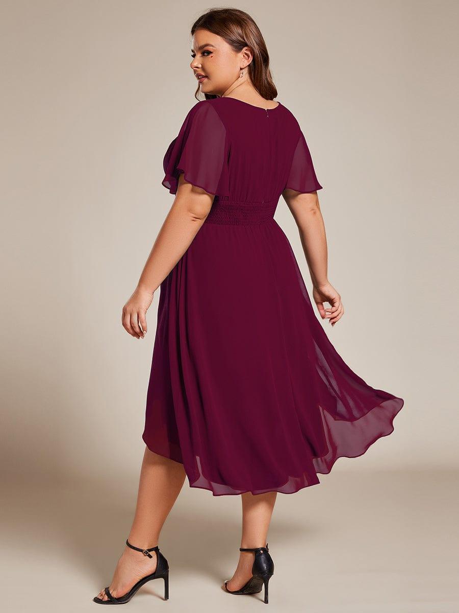 Portofino™- Chiffon Round Neckline Wedding Guest Dress
