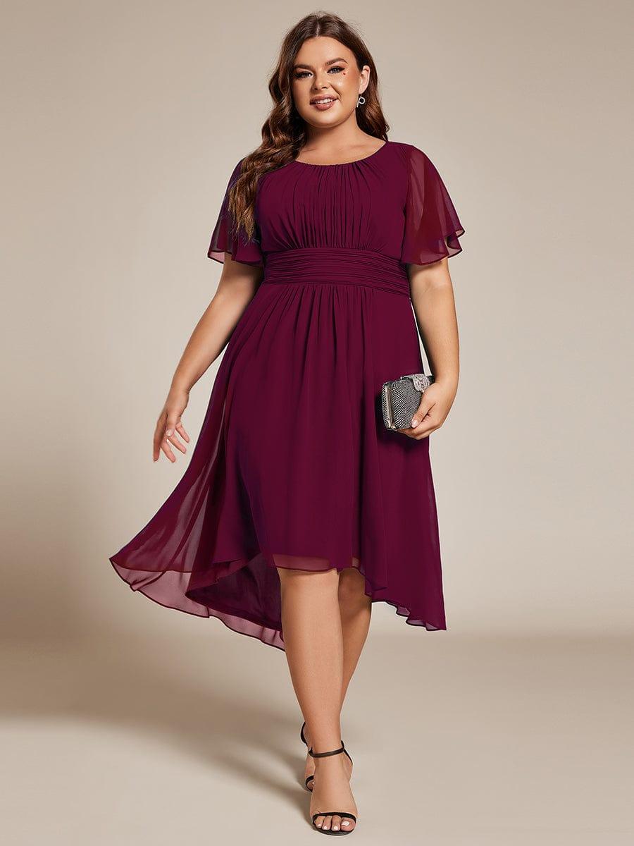 Portofino™- Chiffon Round Neckline Wedding Guest Dress