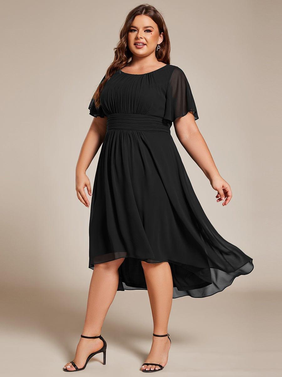 Portofino™- Chiffon Round Neckline Wedding Guest Dress
