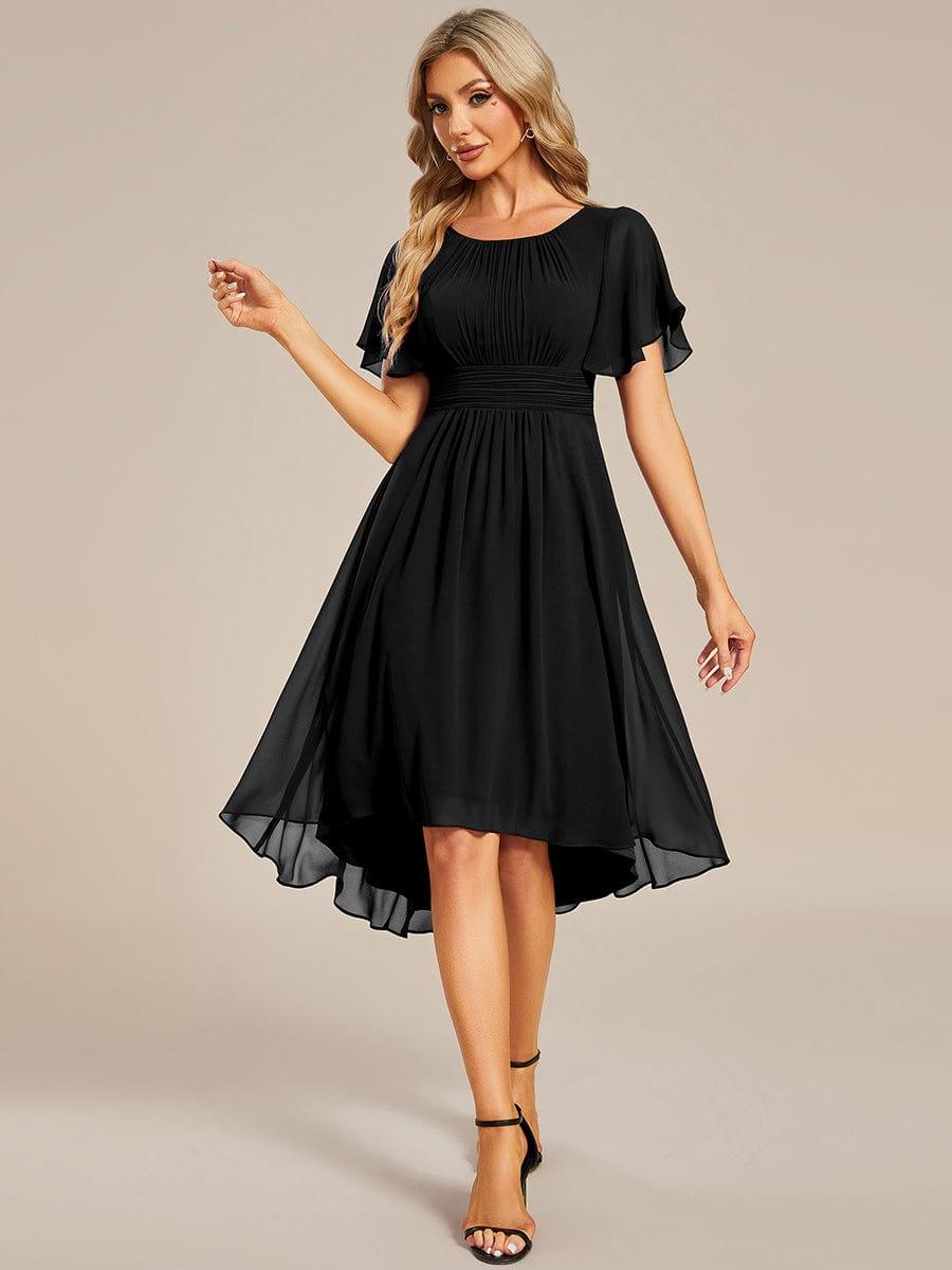 Portofino™- Chiffon Round Neckline Wedding Guest Dress