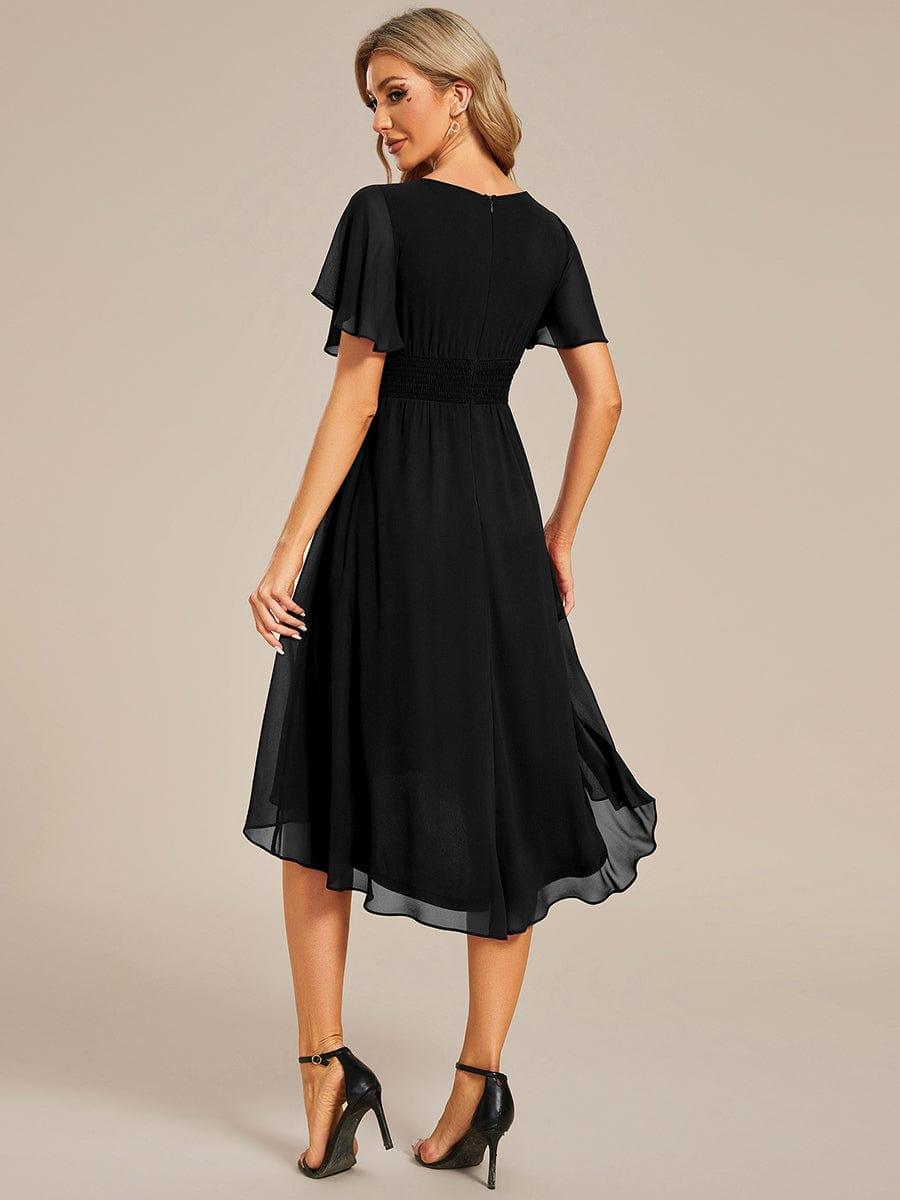 Portofino™- Chiffon Round Neckline Wedding Guest Dress
