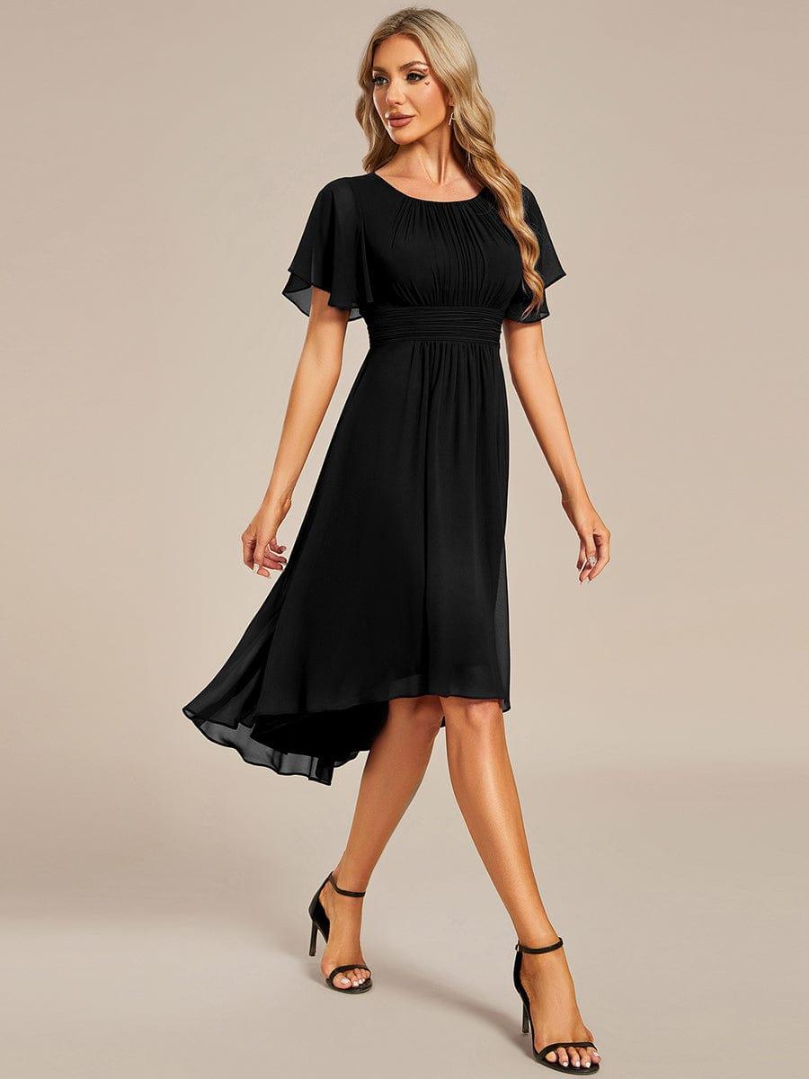 Portofino™- Chiffon Round Neckline Wedding Guest Dress