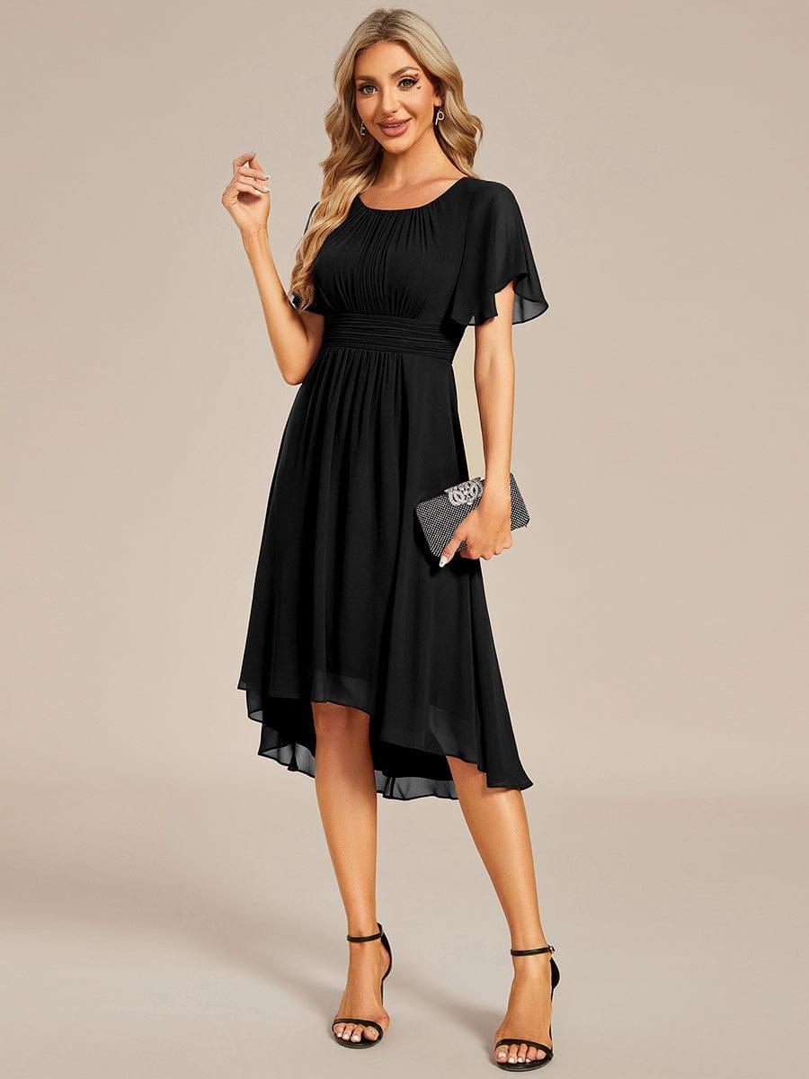 Portofino™- Chiffon Round Neckline Wedding Guest Dress