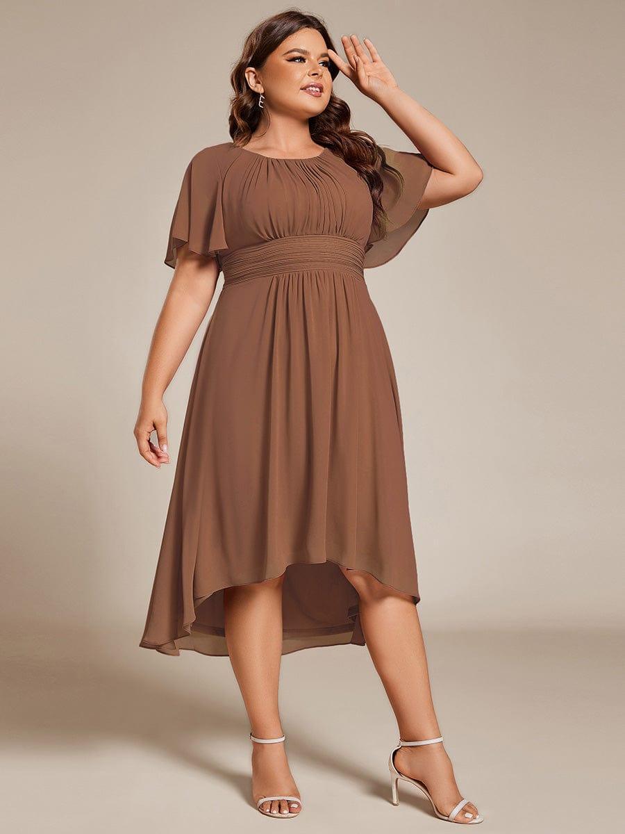 Portofino™- Chiffon Round Neckline Wedding Guest Dress