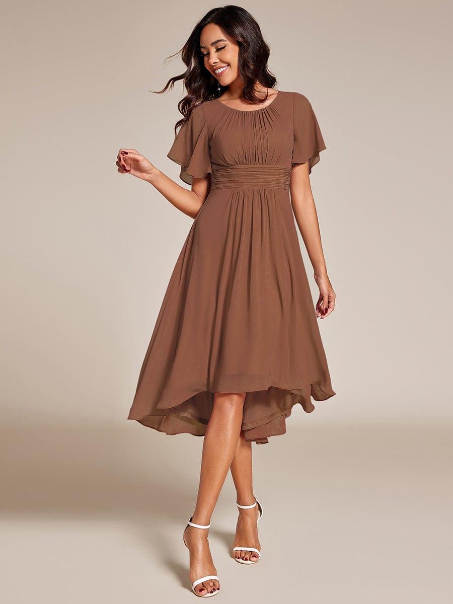 Portofino™- Chiffon Round Neckline Wedding Guest Dress