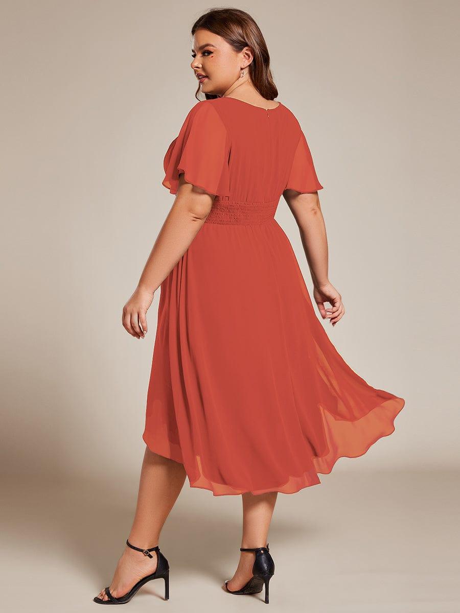 Portofino™- Chiffon Round Neckline Wedding Guest Dress