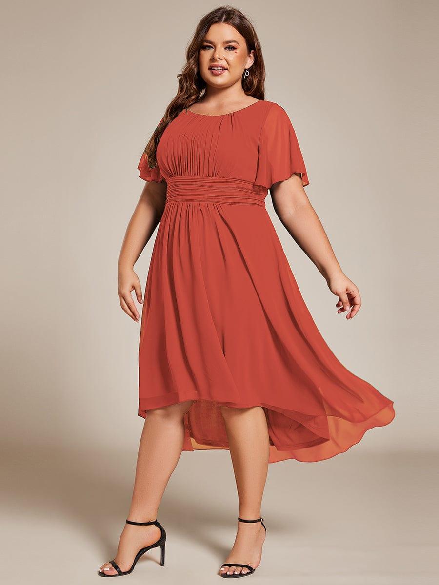 Portofino™- Chiffon Round Neckline Wedding Guest Dress
