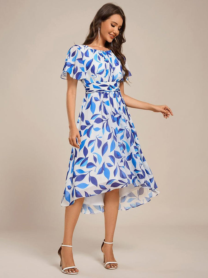 Portofino™- Chiffon Round Neckline Wedding Guest Dress