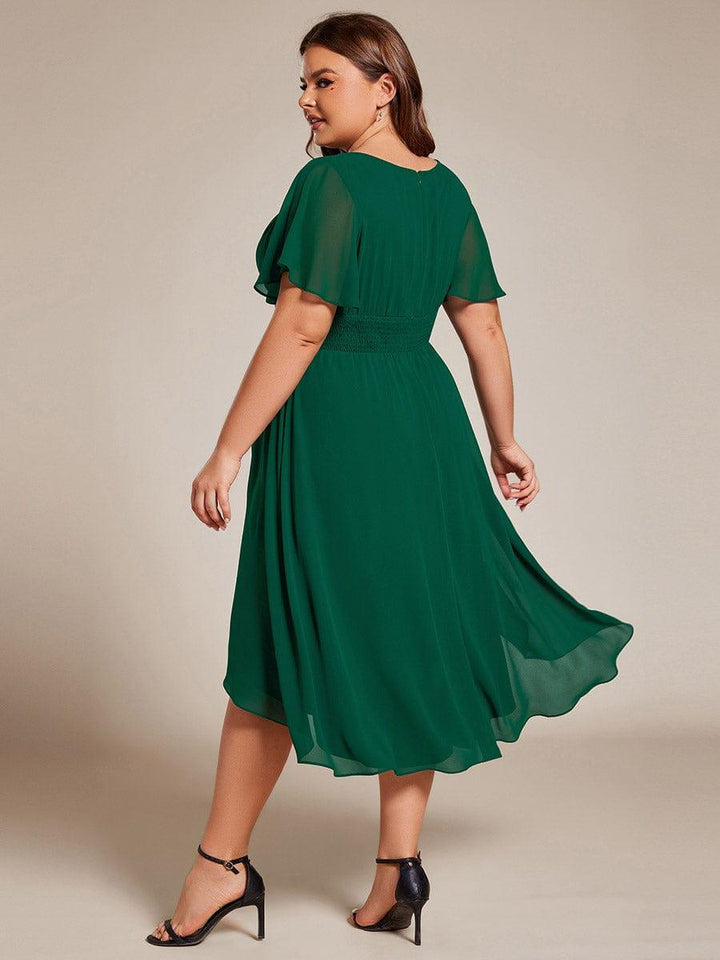 Portofino™- Chiffon Round Neckline Wedding Guest Dress