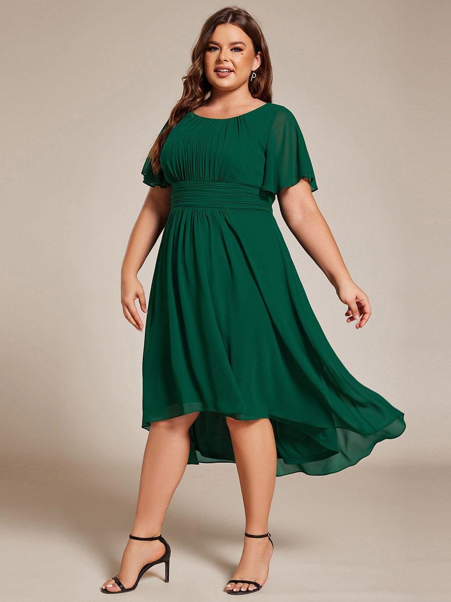 Portofino™- Chiffon Round Neckline Wedding Guest Dress