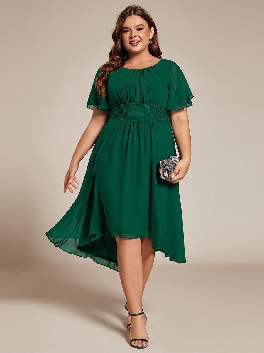 Portofino™- Chiffon Round Neckline Wedding Guest Dress