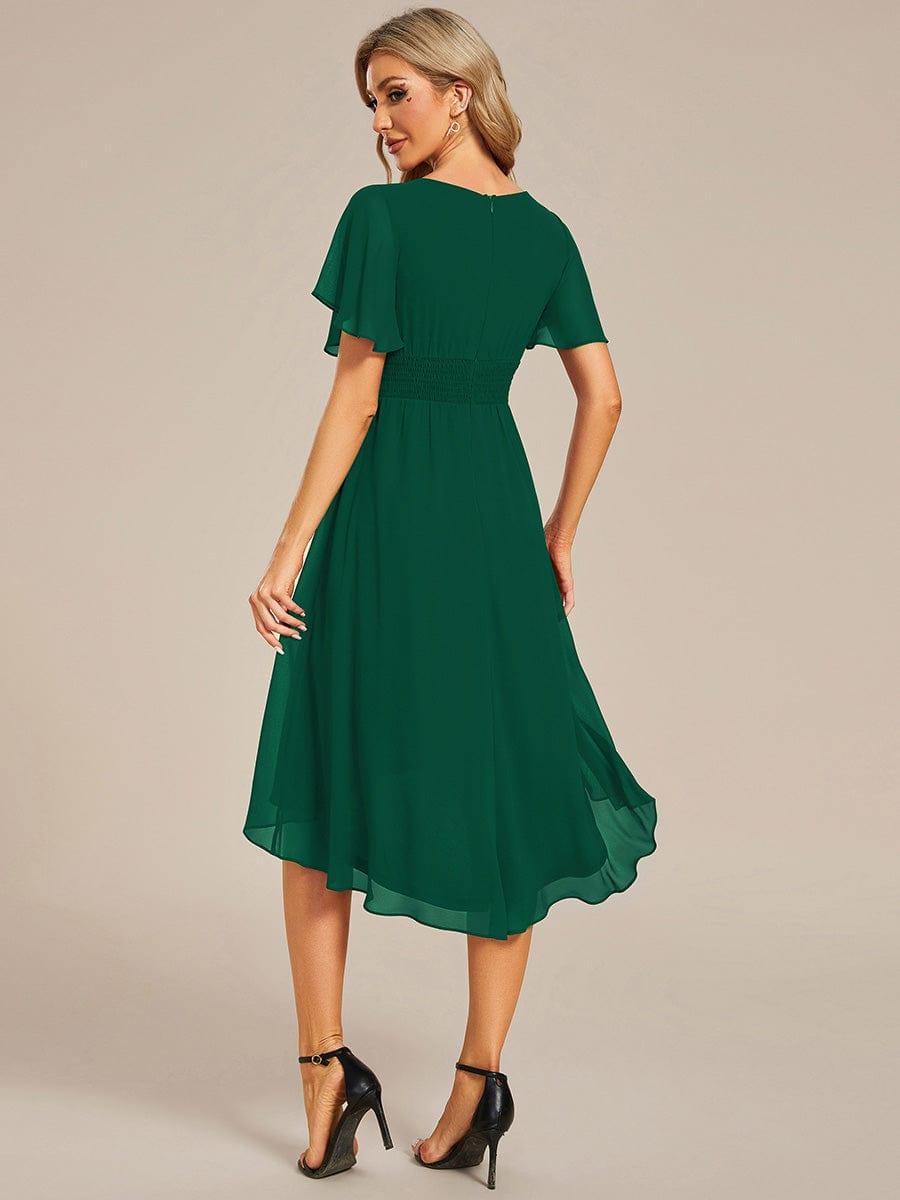 Portofino™- Chiffon Round Neckline Wedding Guest Dress