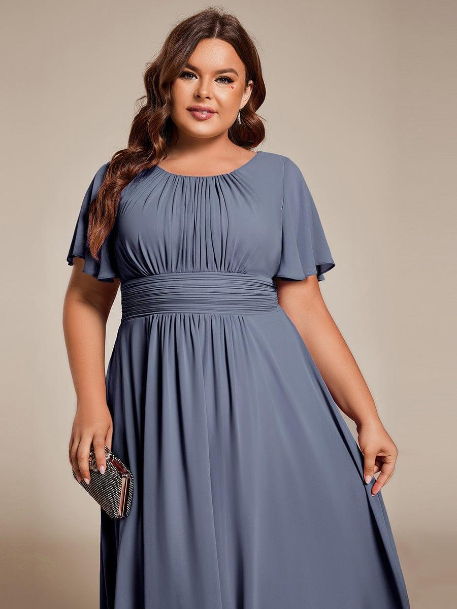 Portofino™- Chiffon Round Neckline Wedding Guest Dress