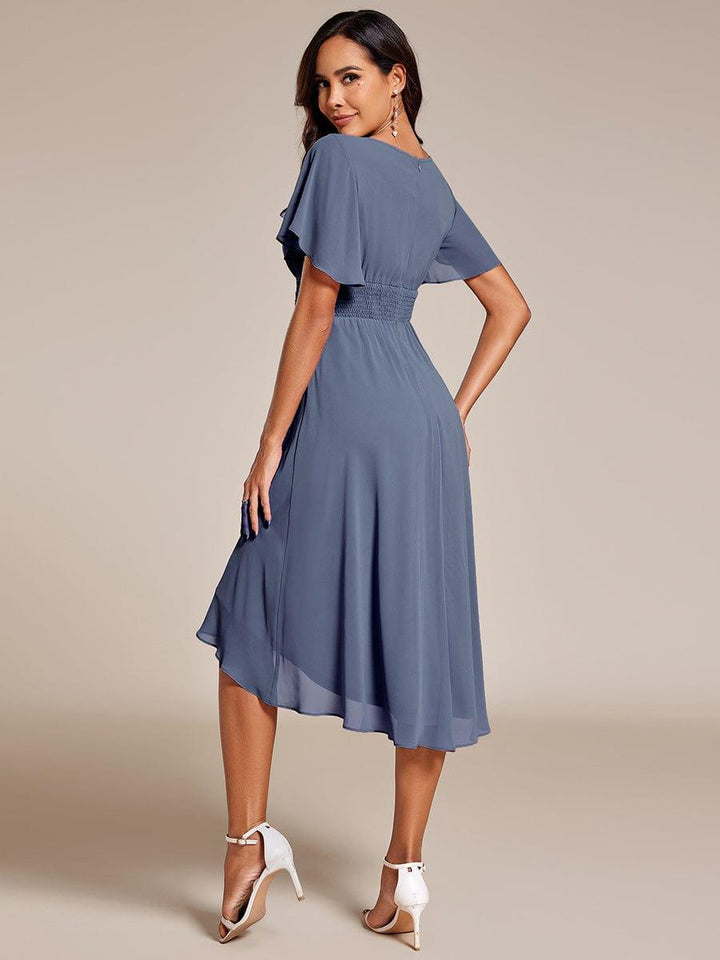 Portofino™- Chiffon Round Neckline Wedding Guest Dress
