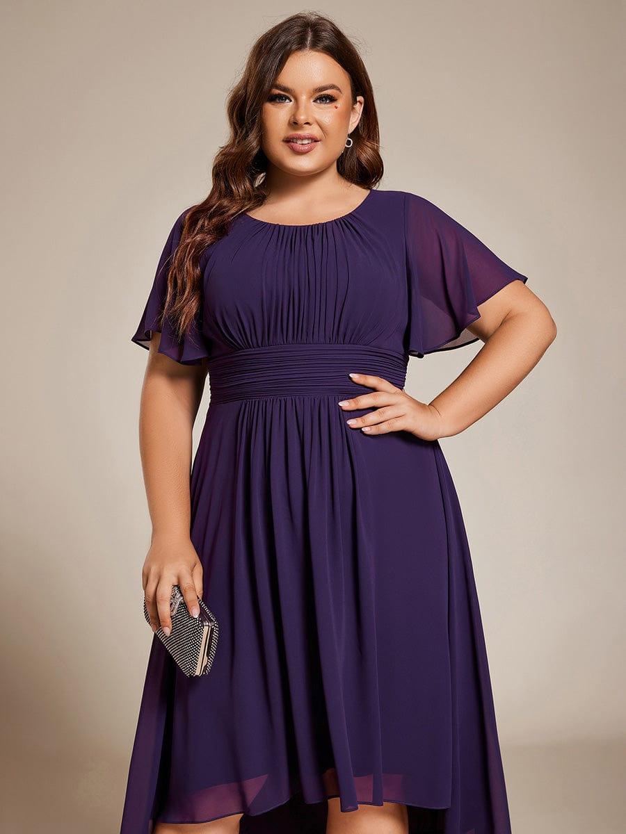 Portofino™- Chiffon Round Neckline Wedding Guest Dress