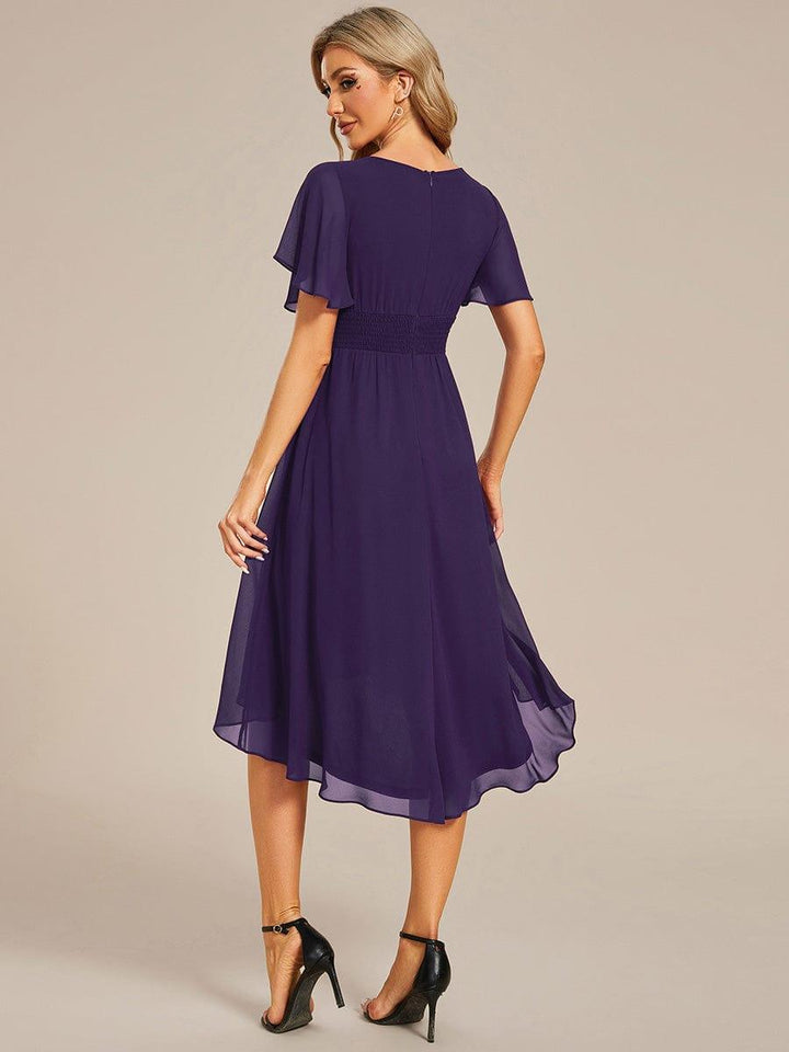 Portofino™- Chiffon Round Neckline Wedding Guest Dress