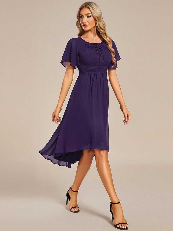 Portofino™- Chiffon Round Neckline Wedding Guest Dress