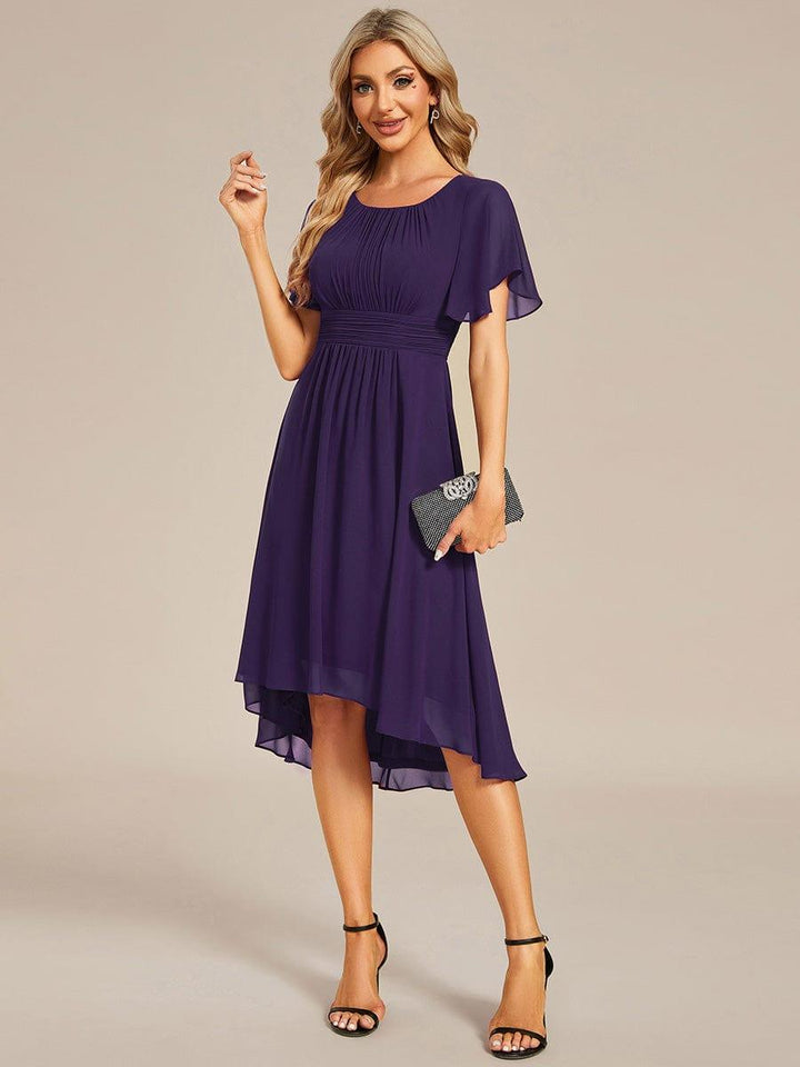 Portofino™- Chiffon Round Neckline Wedding Guest Dress