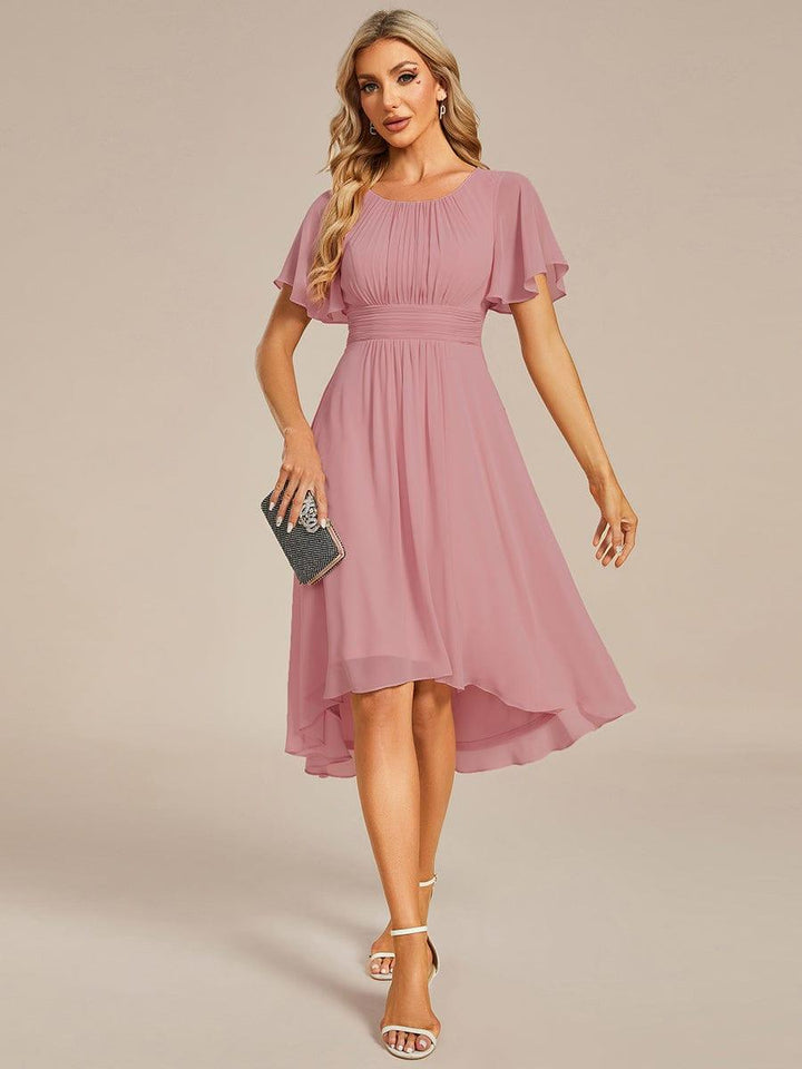 Portofino™- Chiffon Round Neckline Wedding Guest Dress