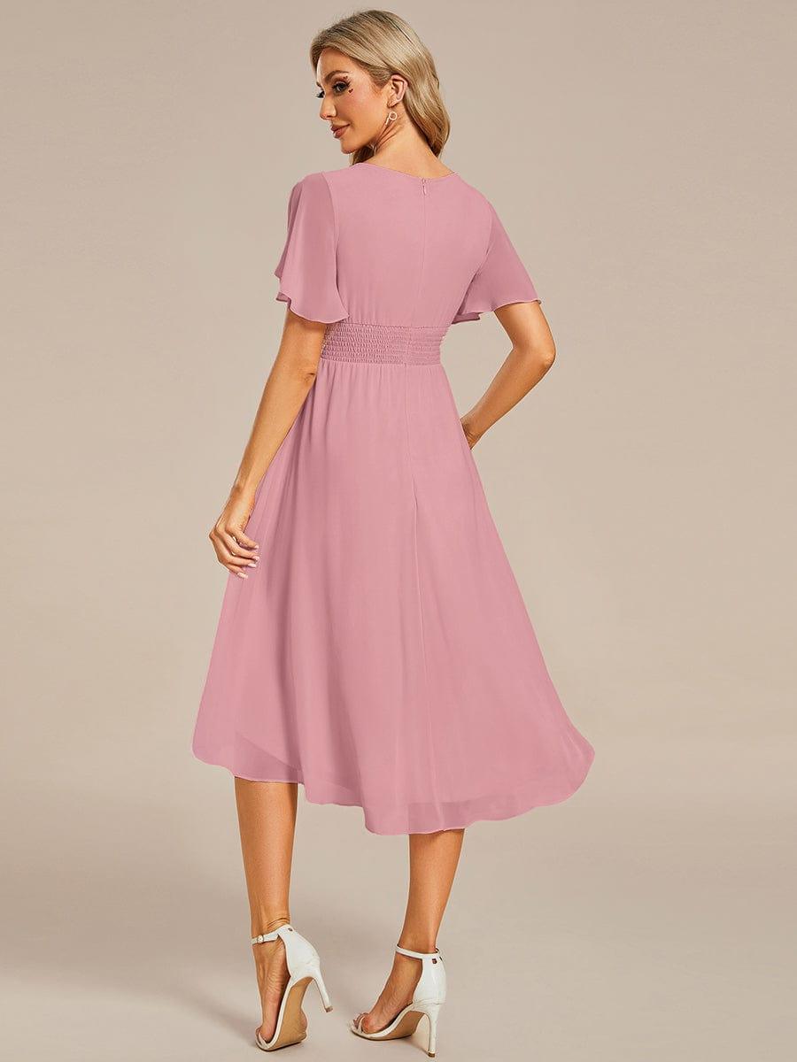 Portofino™- Chiffon Round Neckline Wedding Guest Dress
