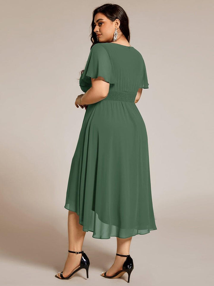Portofino™- Chiffon Round Neckline Wedding Guest Dress