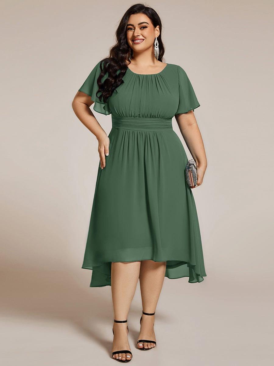 Portofino™- Chiffon Round Neckline Wedding Guest Dress