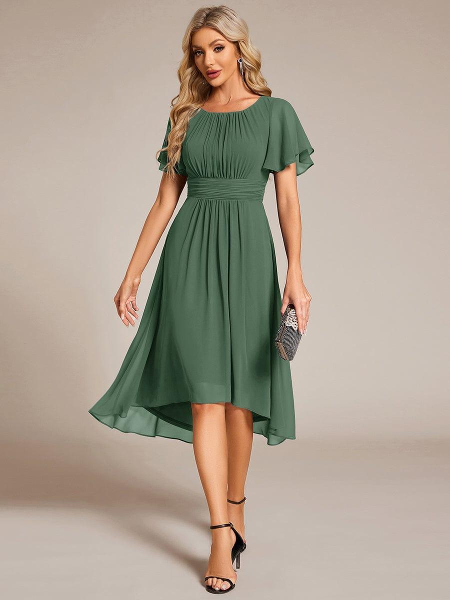 Portofino™- Chiffon Round Neckline Wedding Guest Dress