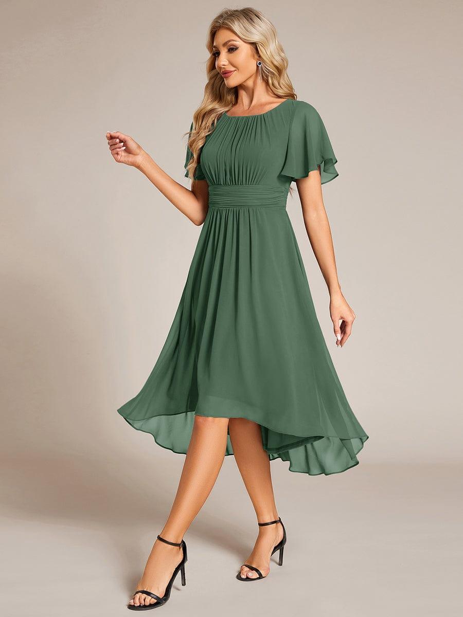 Portofino™- Chiffon Round Neckline Wedding Guest Dress