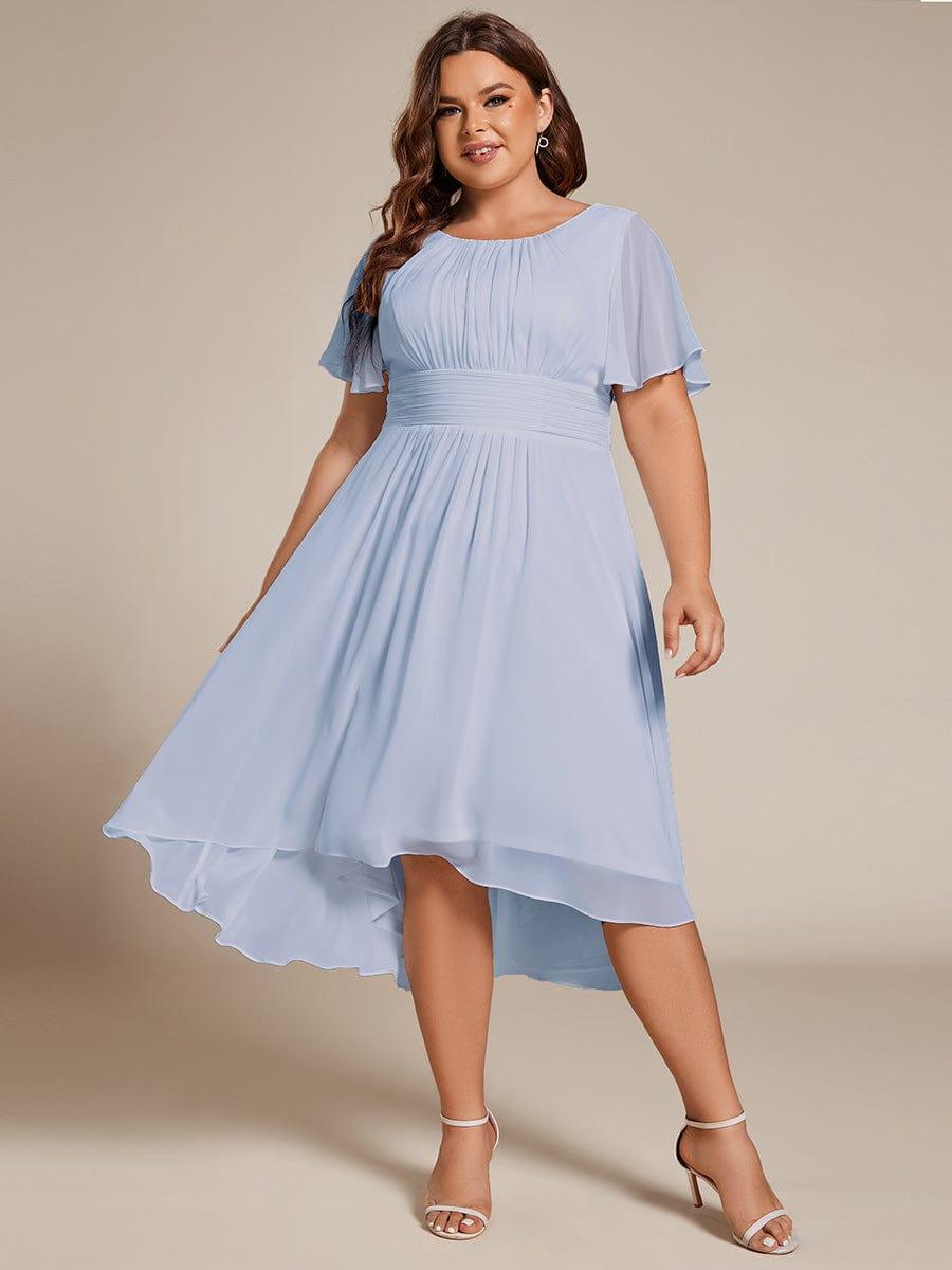 Portofino™- Chiffon Round Neckline Wedding Guest Dress