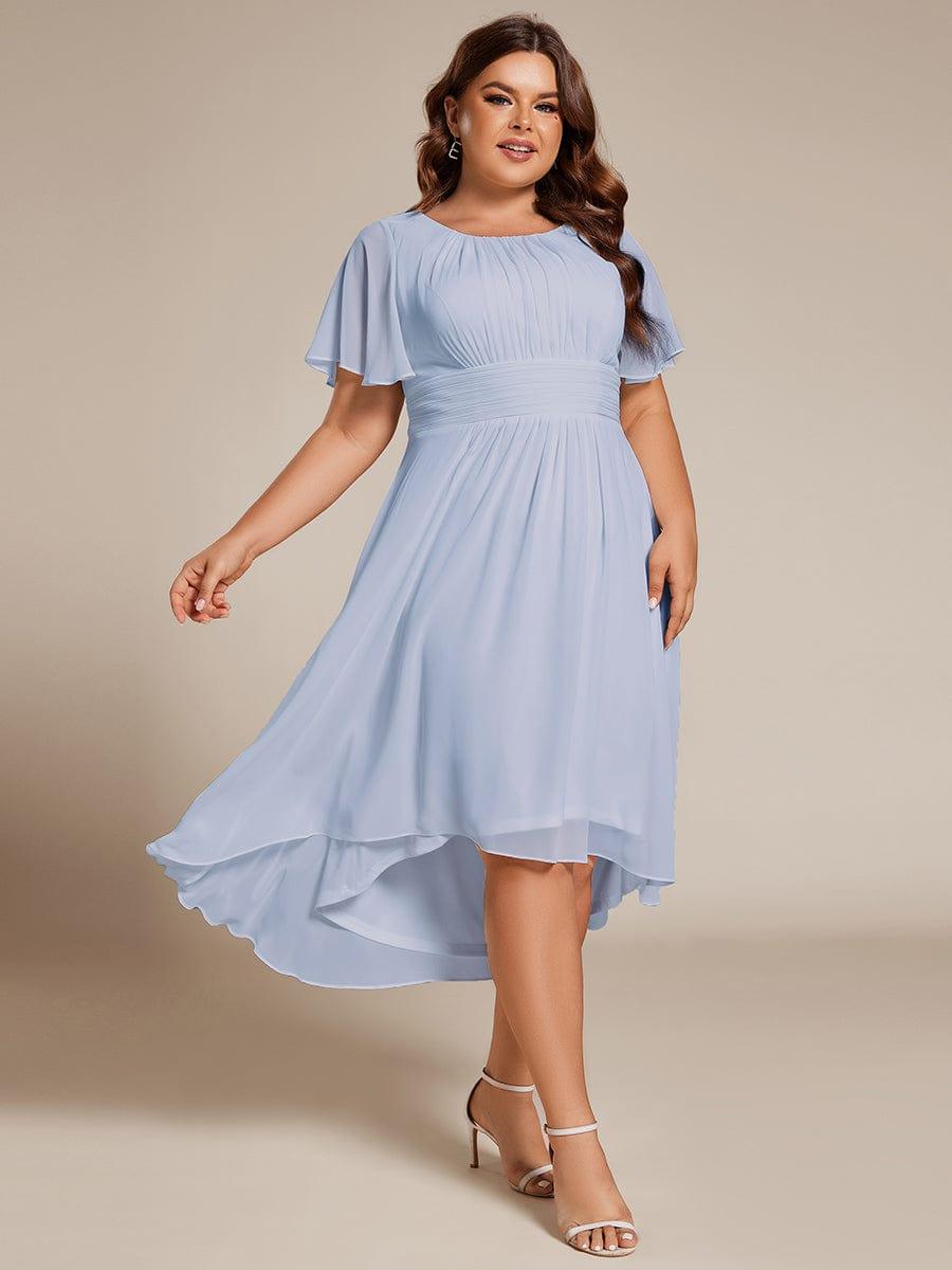 Portofino™- Chiffon Round Neckline Wedding Guest Dress