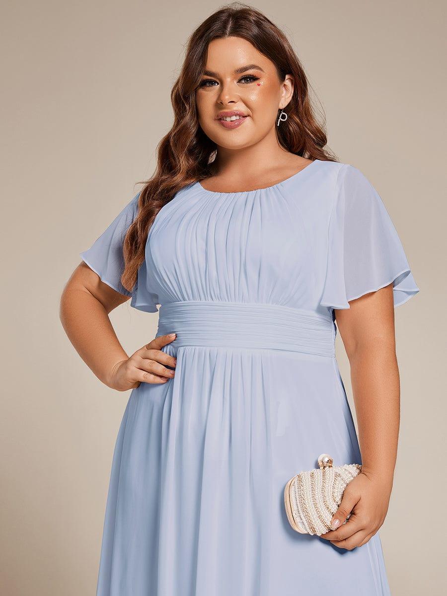 Portofino™- Chiffon Round Neckline Wedding Guest Dress
