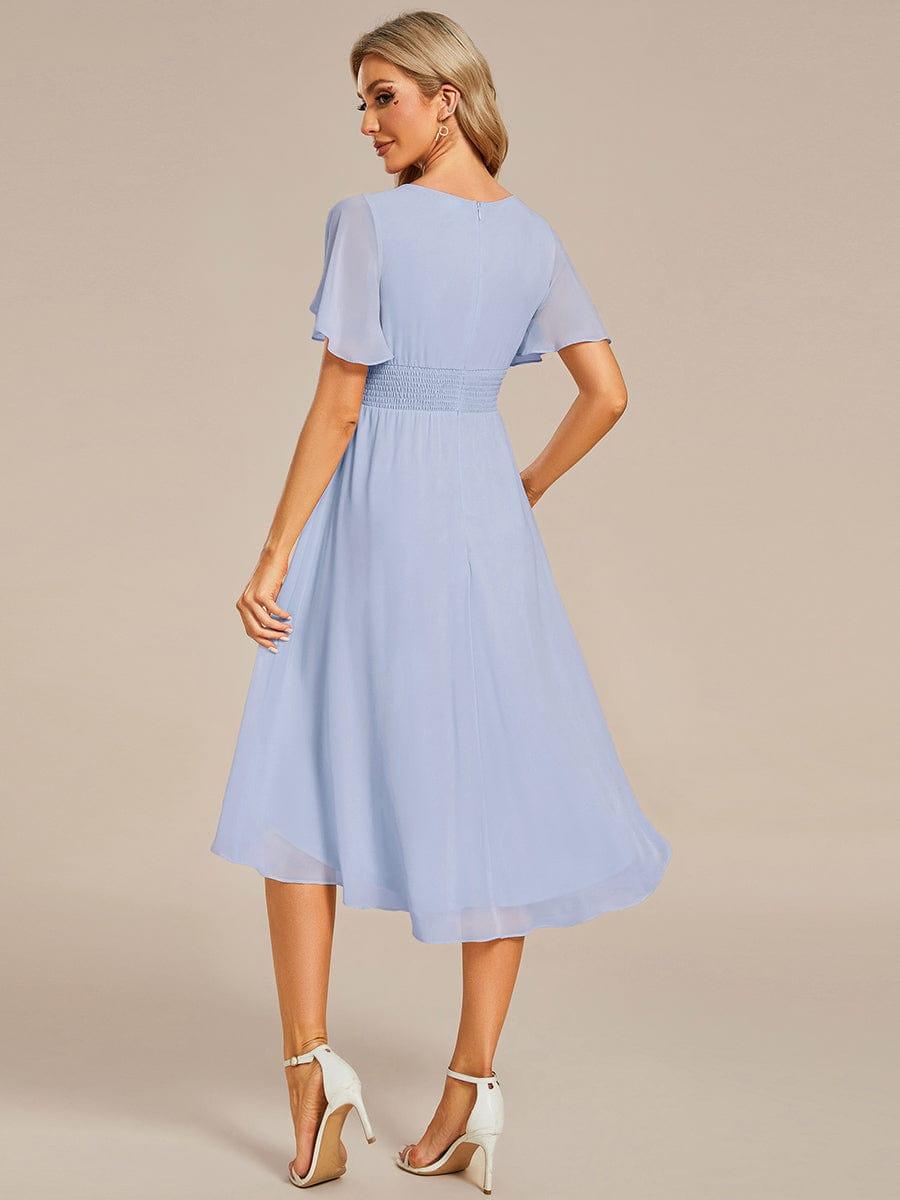 Portofino™- Chiffon Round Neckline Wedding Guest Dress