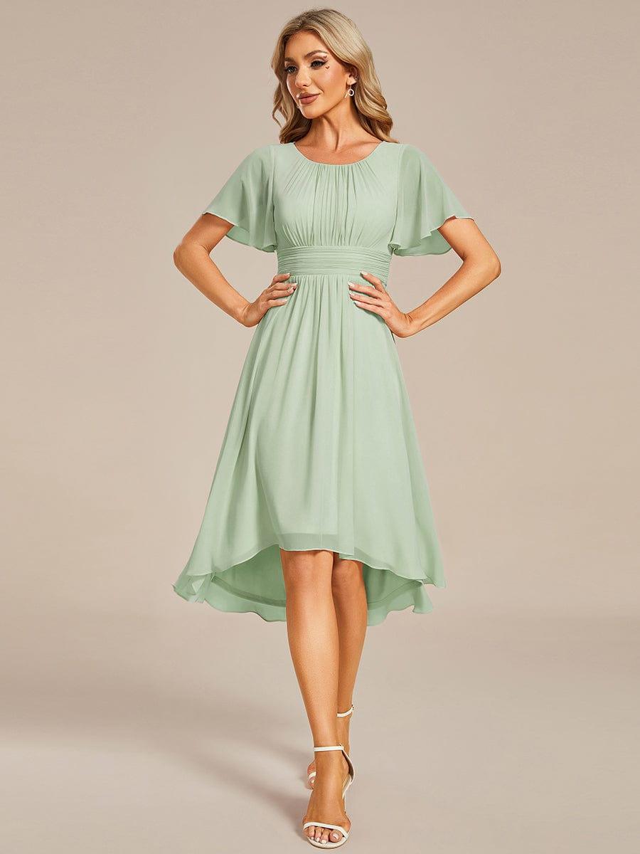 Portofino™- Chiffon Round Neckline Wedding Guest Dress