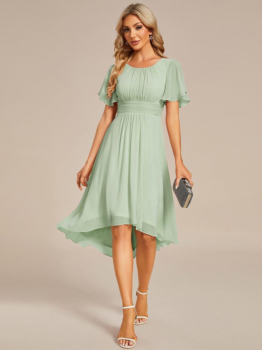 Portofino™- Chiffon Round Neckline Wedding Guest Dress