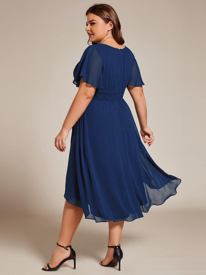 Portofino™- Chiffon Round Neckline Wedding Guest Dress