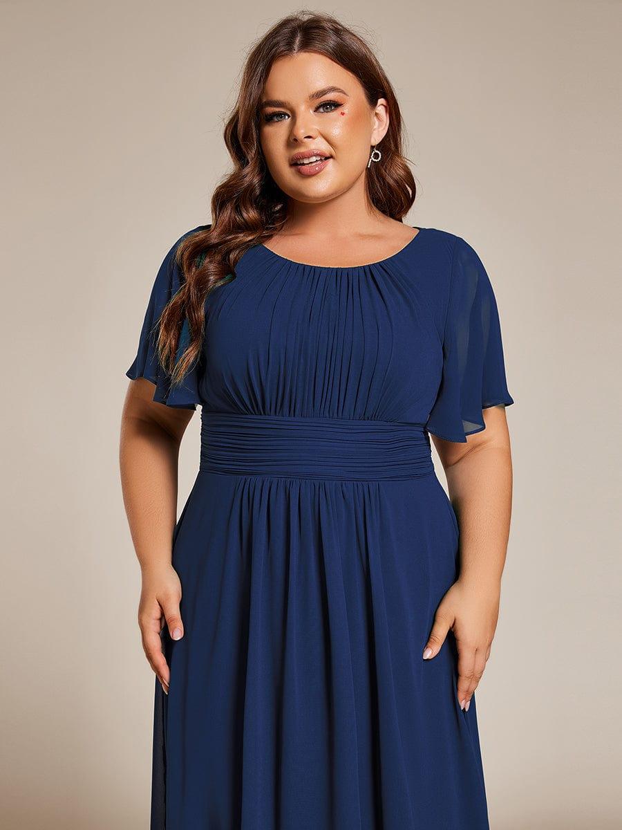 Portofino™- Chiffon Round Neckline Wedding Guest Dress