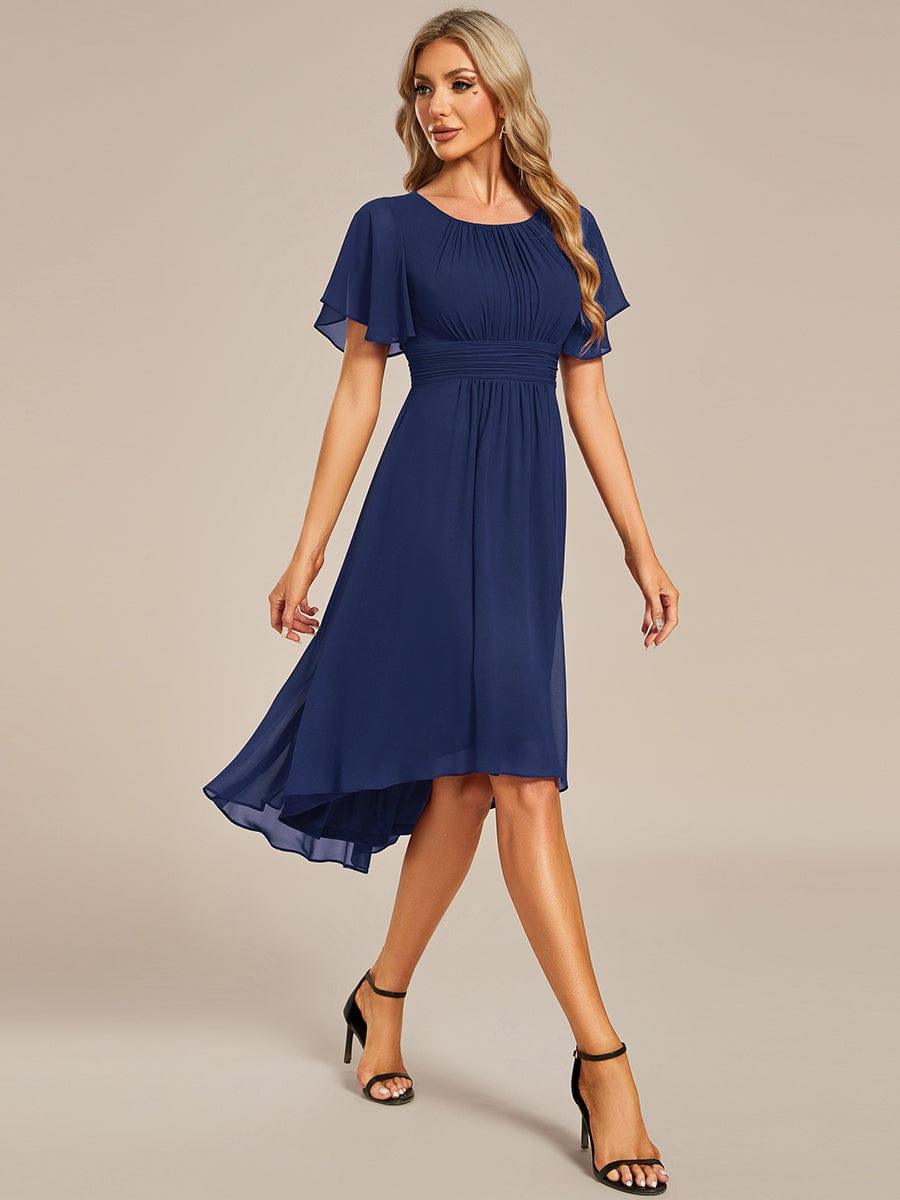 Portofino™- Chiffon Round Neckline Wedding Guest Dress