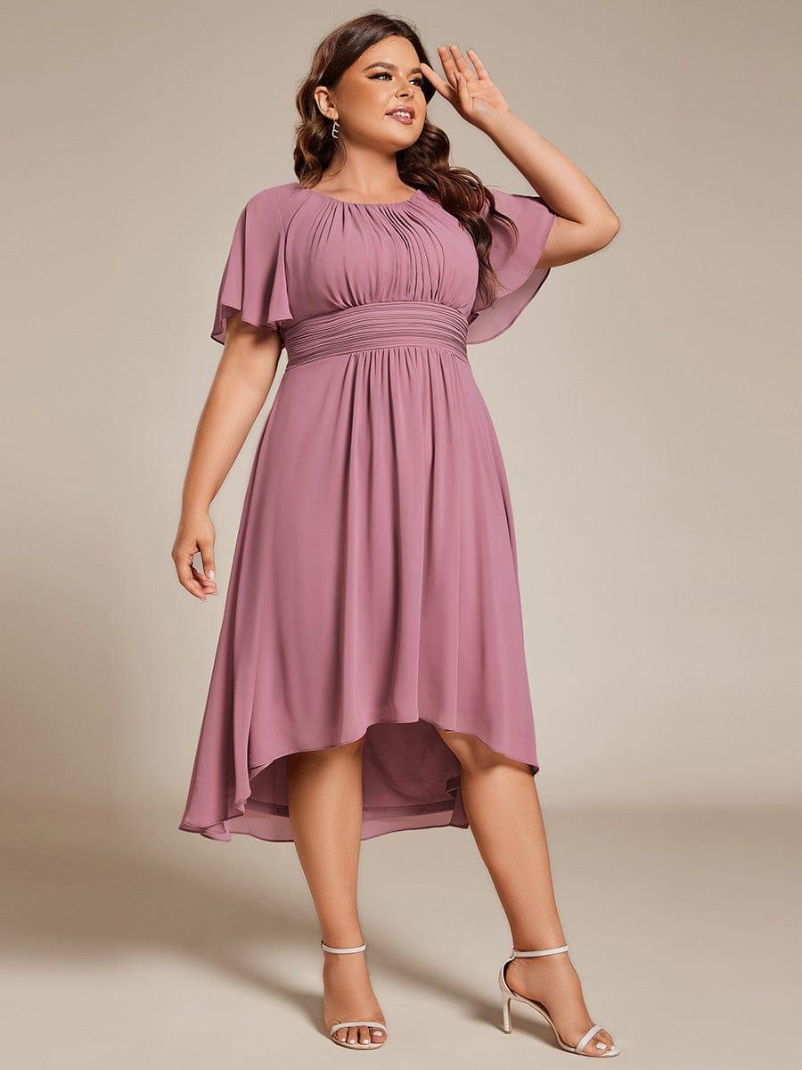 Portofino™- Chiffon Round Neckline Wedding Guest Dress