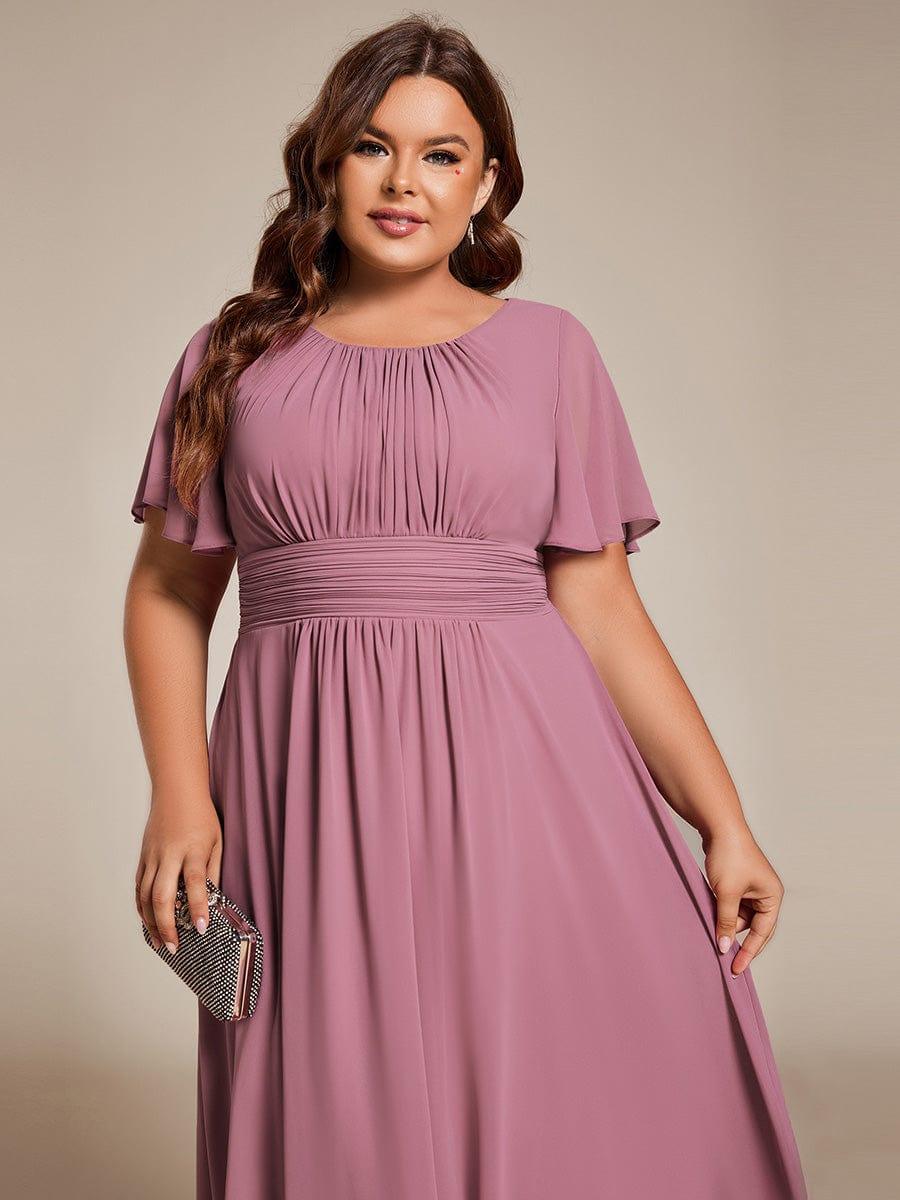 Portofino™- Chiffon Round Neckline Wedding Guest Dress